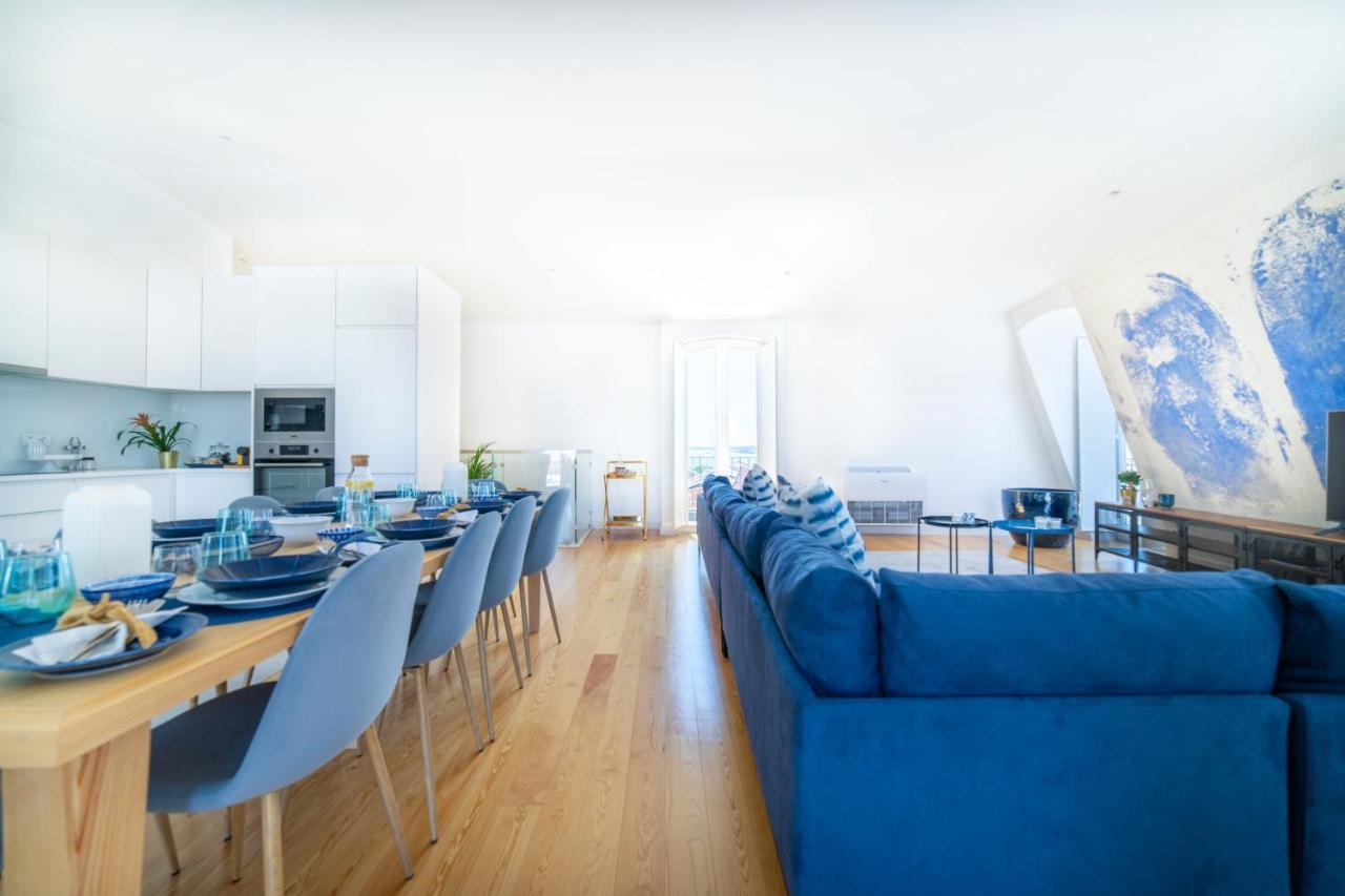 Blue By The River 4 - Unique Penthouse Duplex With A View Lisboa Eksteriør billede